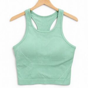 Ebb to Street Cropped Racerback Tank Top mint 
Size 4